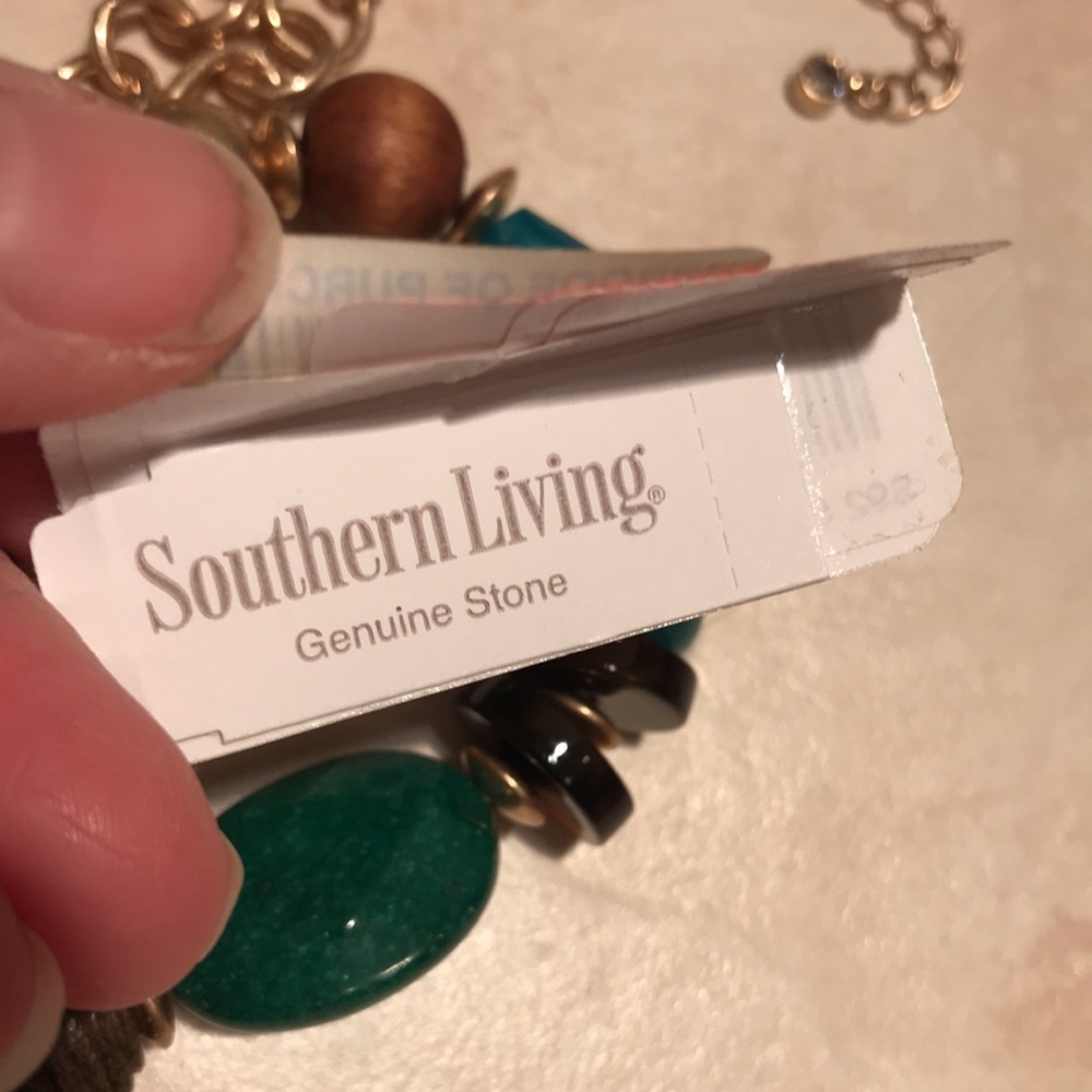 NWT SOUTHERN LIVING JEWEL GENUINE STONE NECKLACE GORGEOUS CHUNKY - Picture 7 of 13